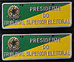 Placa de Carro em Bronze Fundido